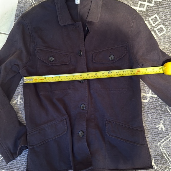 James Perse Shirt Jacket Blazer Utility Pockets Black - Picture 8 of 11